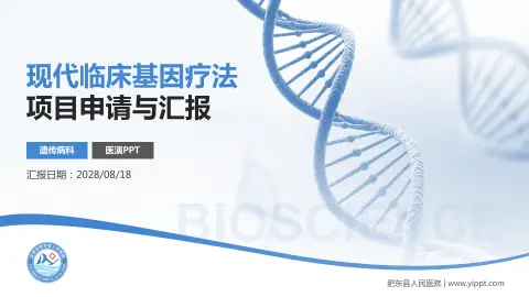 肥东县人民医院项目申请与汇报PPT模板