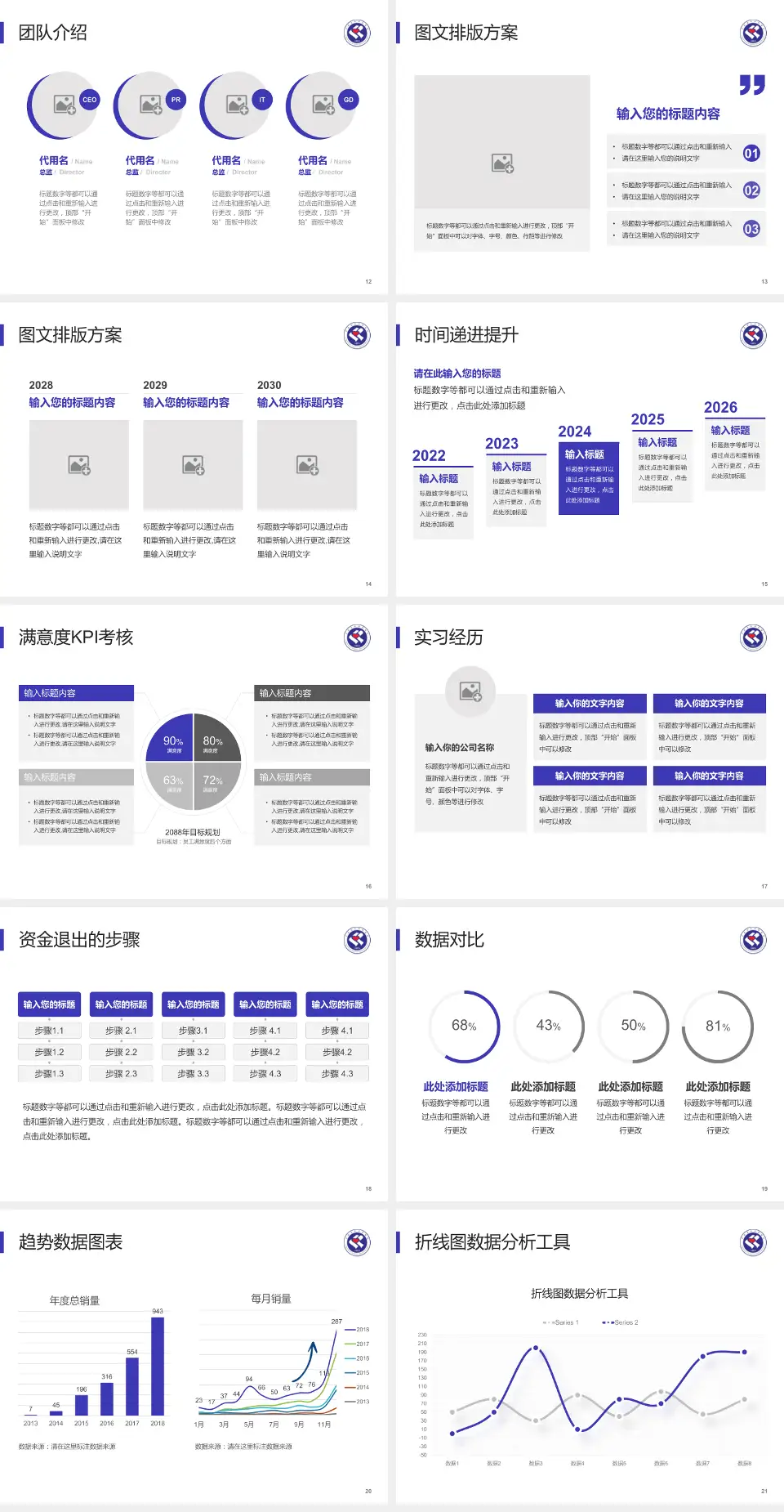安徽省妇幼保健院培训与教育PPT模板4:3格式幻灯片预览图3