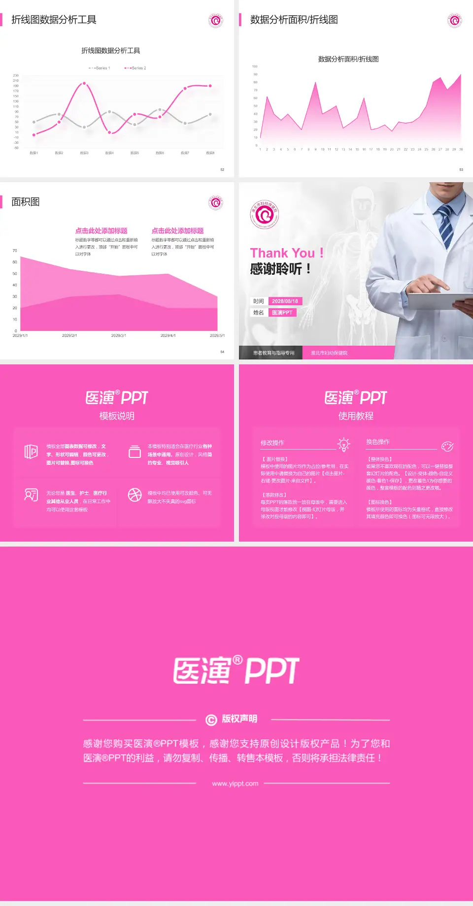 淮北市妇幼保健院患者教育与指导PPT模板4:3格式幻灯片预览图7