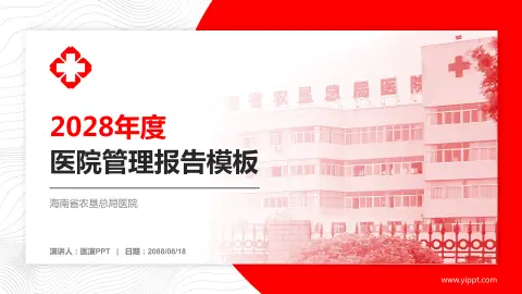 海南省农垦总局医院医院管理报告PPT模板