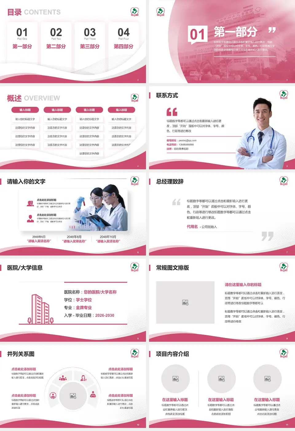 海口市妇幼保健院会议与研讨会PPT模板16:9格式幻灯片预览图2