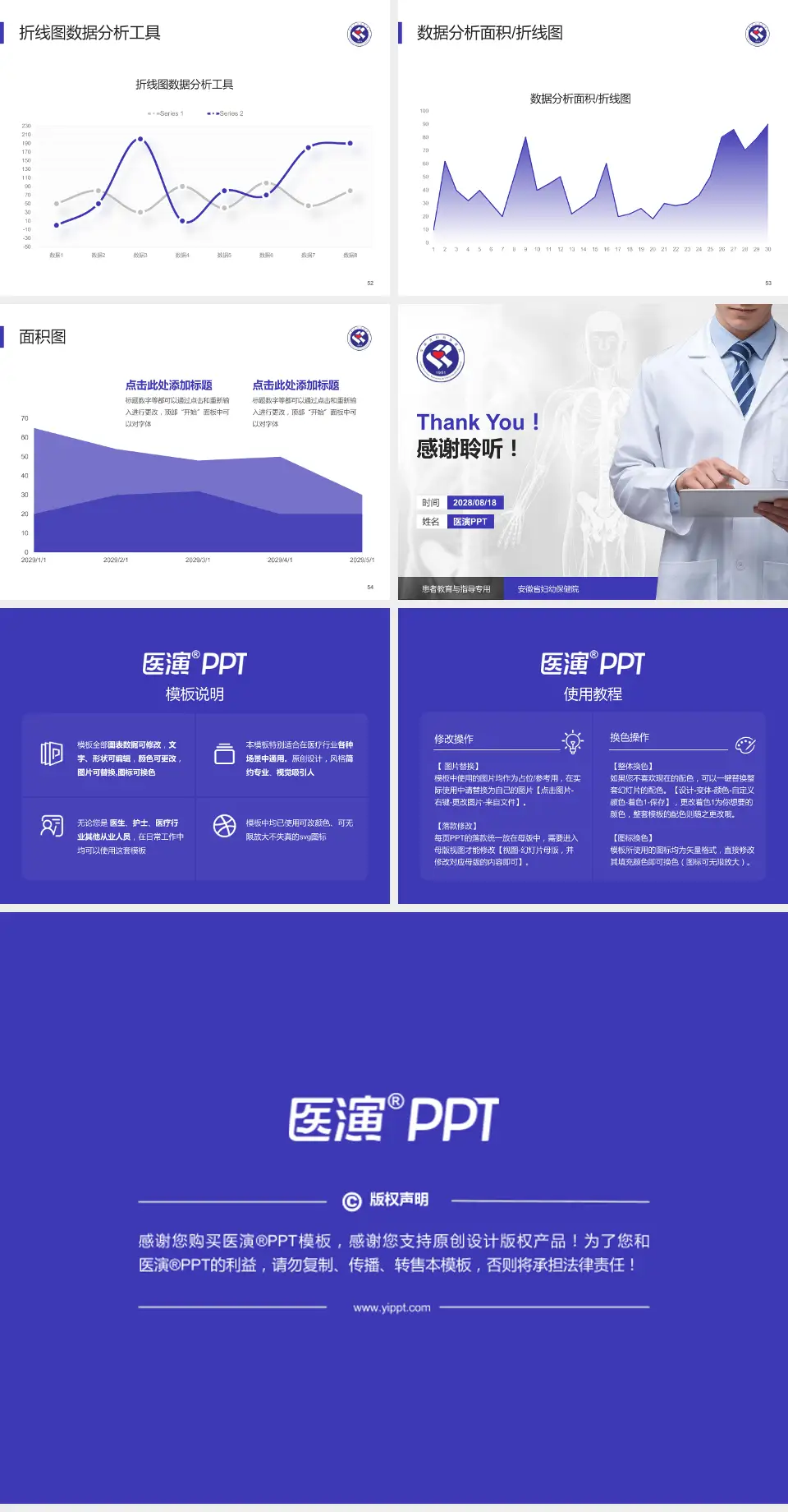 安徽省妇幼保健院患者教育与指导PPT模板4:3格式幻灯片预览图7