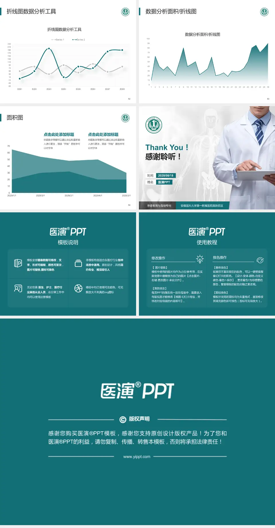 安徽医科大学第一附属医院高新院区患者教育与指导PPT模板4:3格式幻灯片预览图7