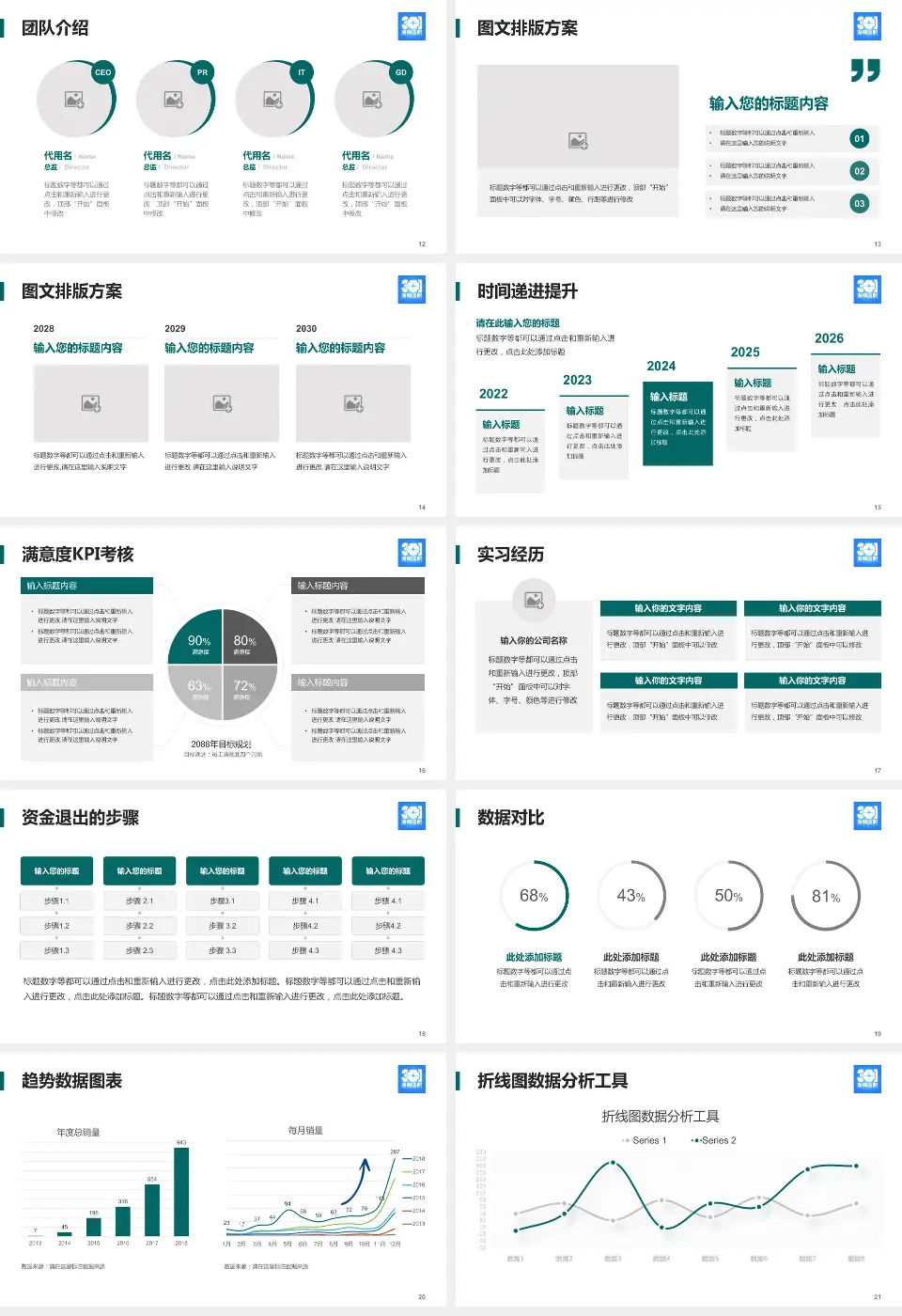 解放军总医院海南医院培训与教育PPT模板16:9格式幻灯片预览图3