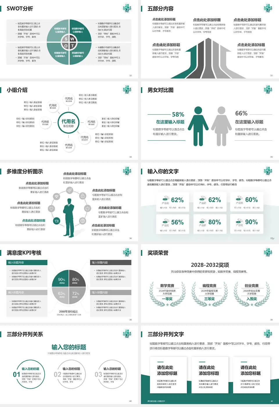 海南省肿瘤医院医疗行业比赛专用PPT模板16:9格式幻灯片预览图5