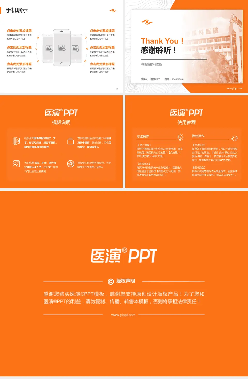 海南省眼科医院医院管理报告PPT模板4:3格式幻灯片预览图7