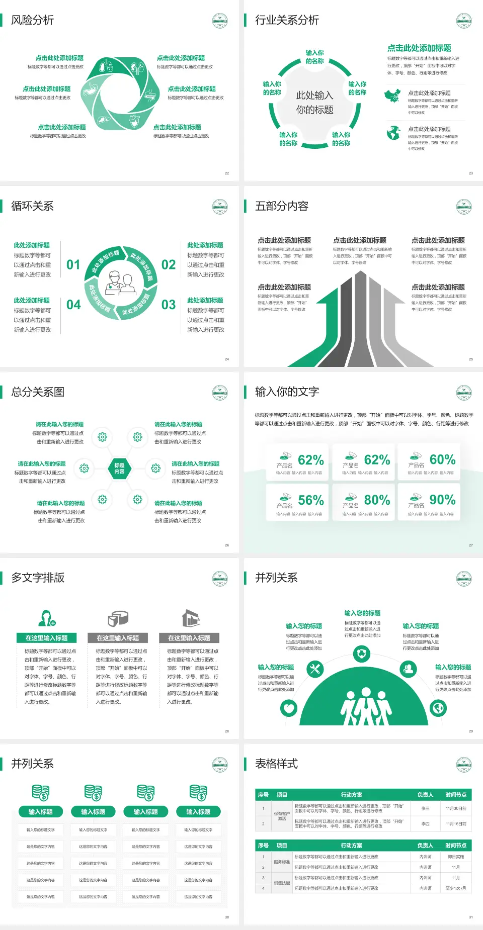 皖南医学院弋矶山医院科室介绍与推广PPT模板4:3格式幻灯片预览图4