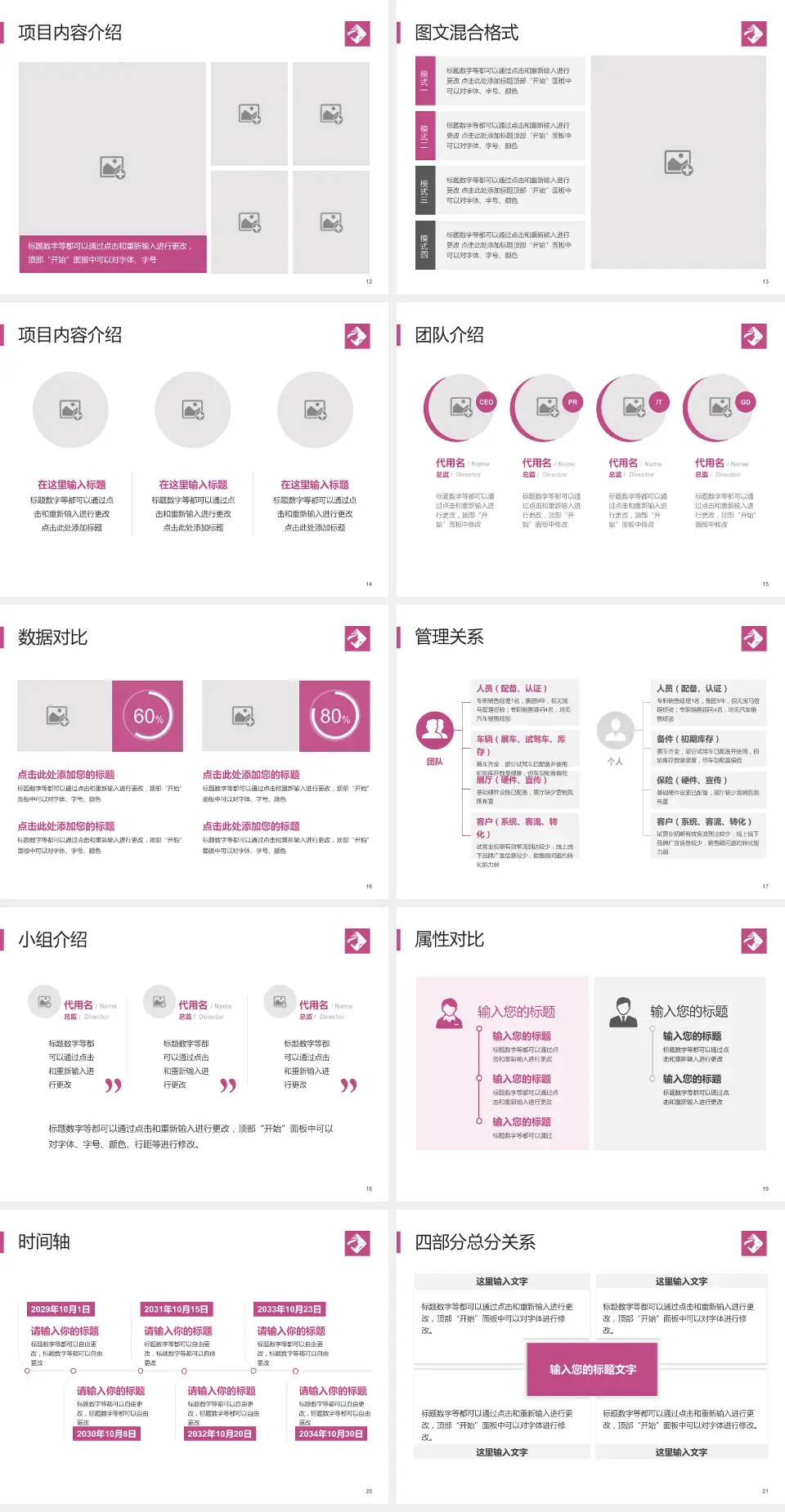 海南省妇幼保健院长滨路院区科室介绍与推广PPT模板4:3格式幻灯片预览图3