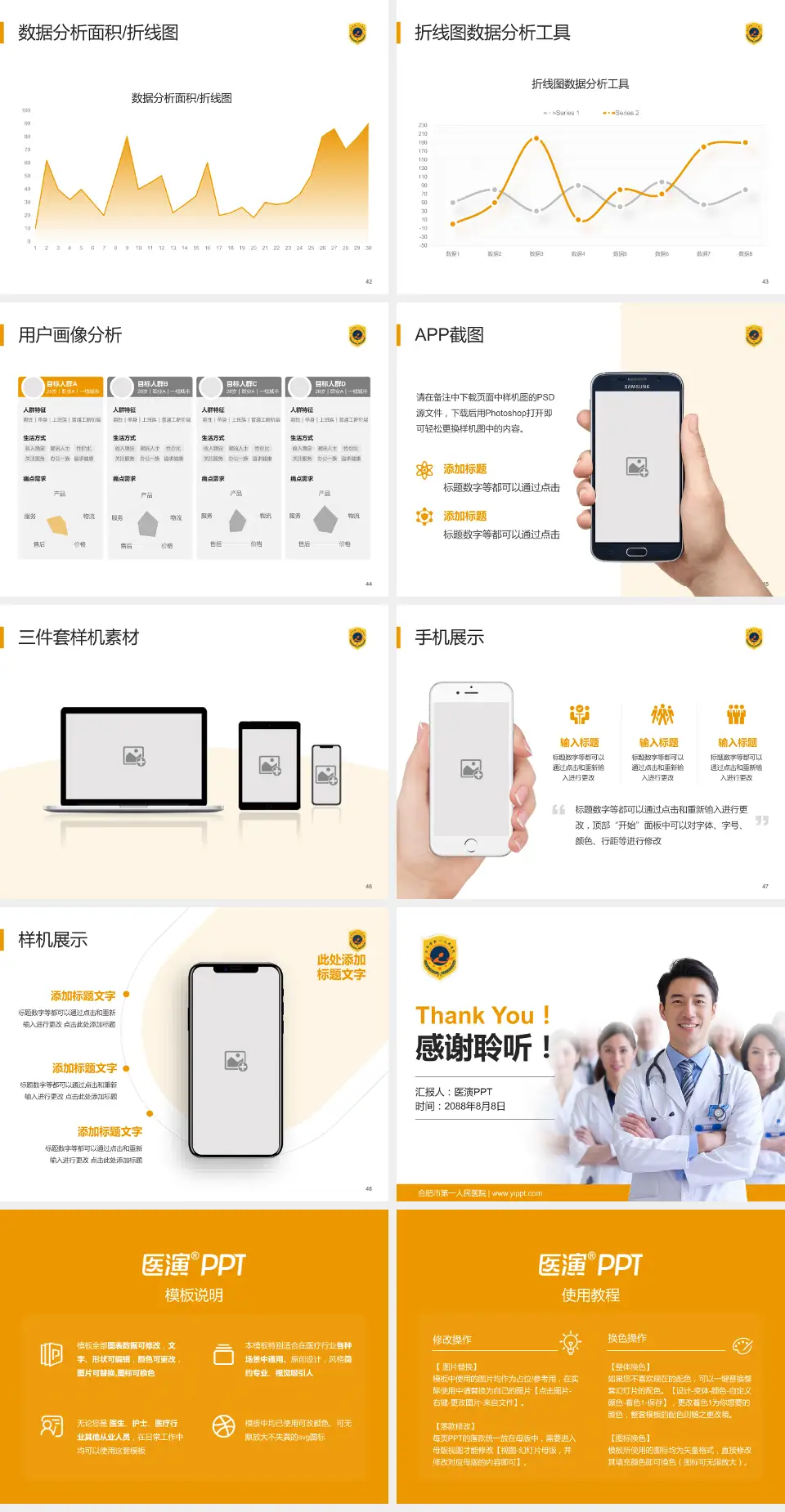 合肥市第一人民医院科室介绍与推广PPT模板4:3格式幻灯片预览图6