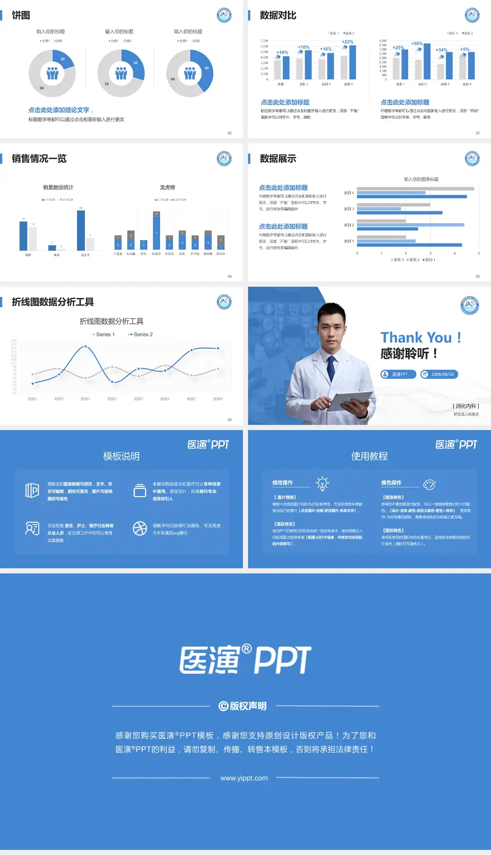 肥东县人民医院病例分享与讨论PPT模板16:9格式幻灯片预览图4