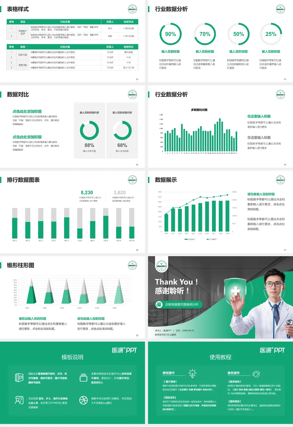 皖南医学院弋矶山医院医疗知识普及PPT模板16:9格式幻灯片预览图5