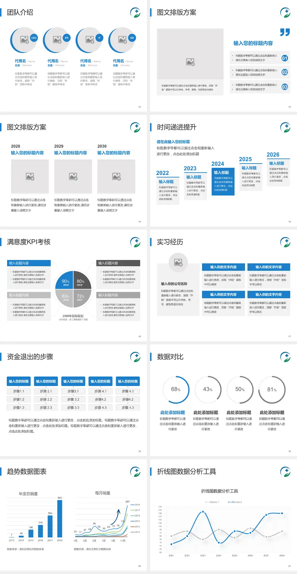 安徽医科大学附属第二医院培训与教育PPT模板4:3格式幻灯片预览图3