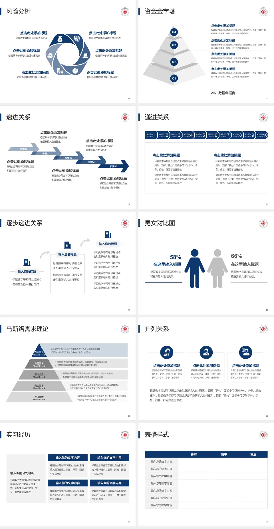 滁州市中西医结合医院项目申请与汇报PPT模板4:3格式幻灯片预览图4