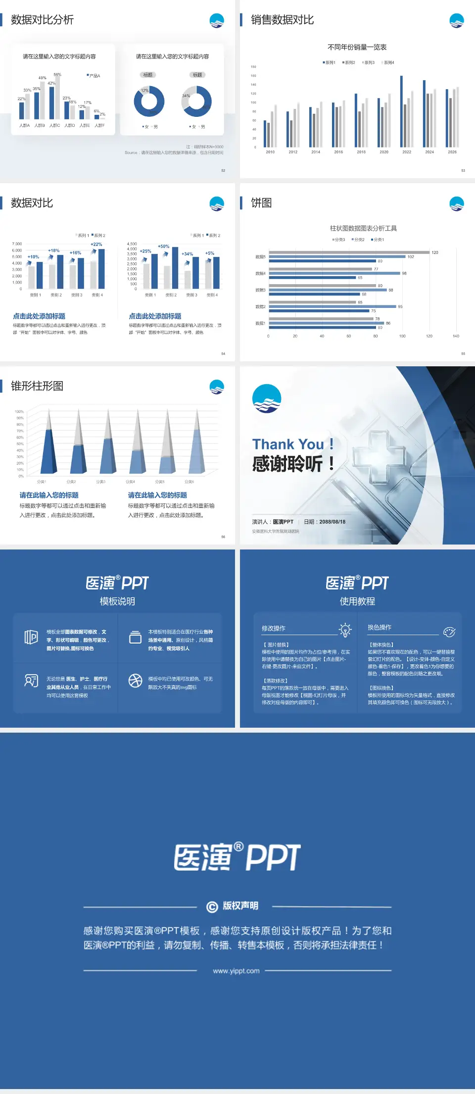 安徽医科大学附属巢湖医院医疗行业比赛专用PPT模板4:3格式幻灯片预览图7
