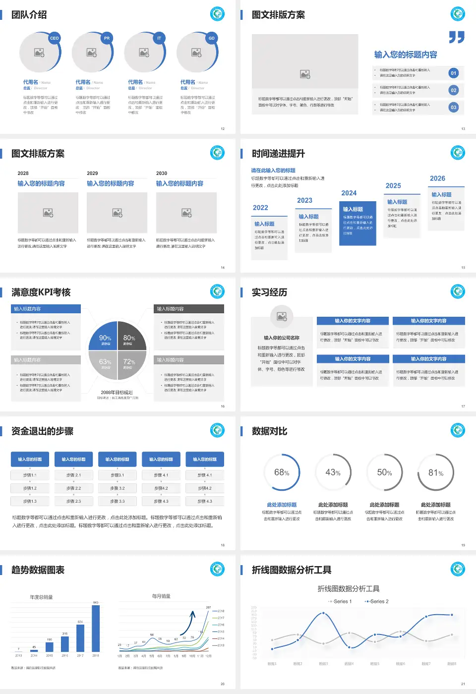 贵阳市第三人民医院培训与教育PPT模板16:9格式幻灯片预览图3