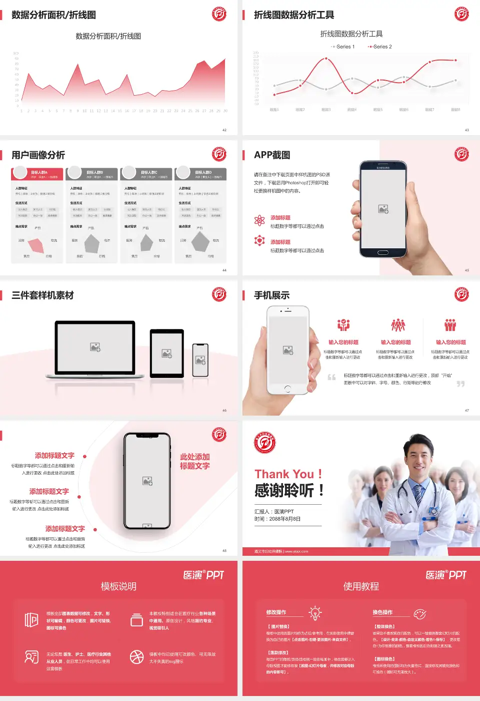 遵义市妇幼保健院科室介绍与推广PPT模板16:9格式幻灯片预览图6