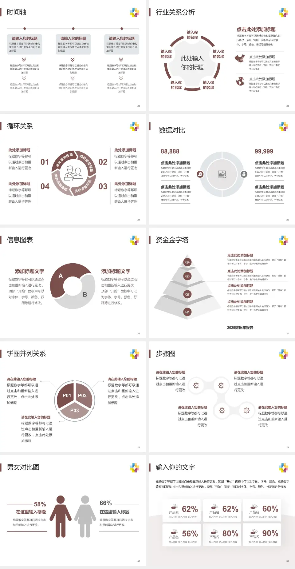 桂林市第五人民医院医院管理报告PPT模板4:3格式幻灯片预览图4