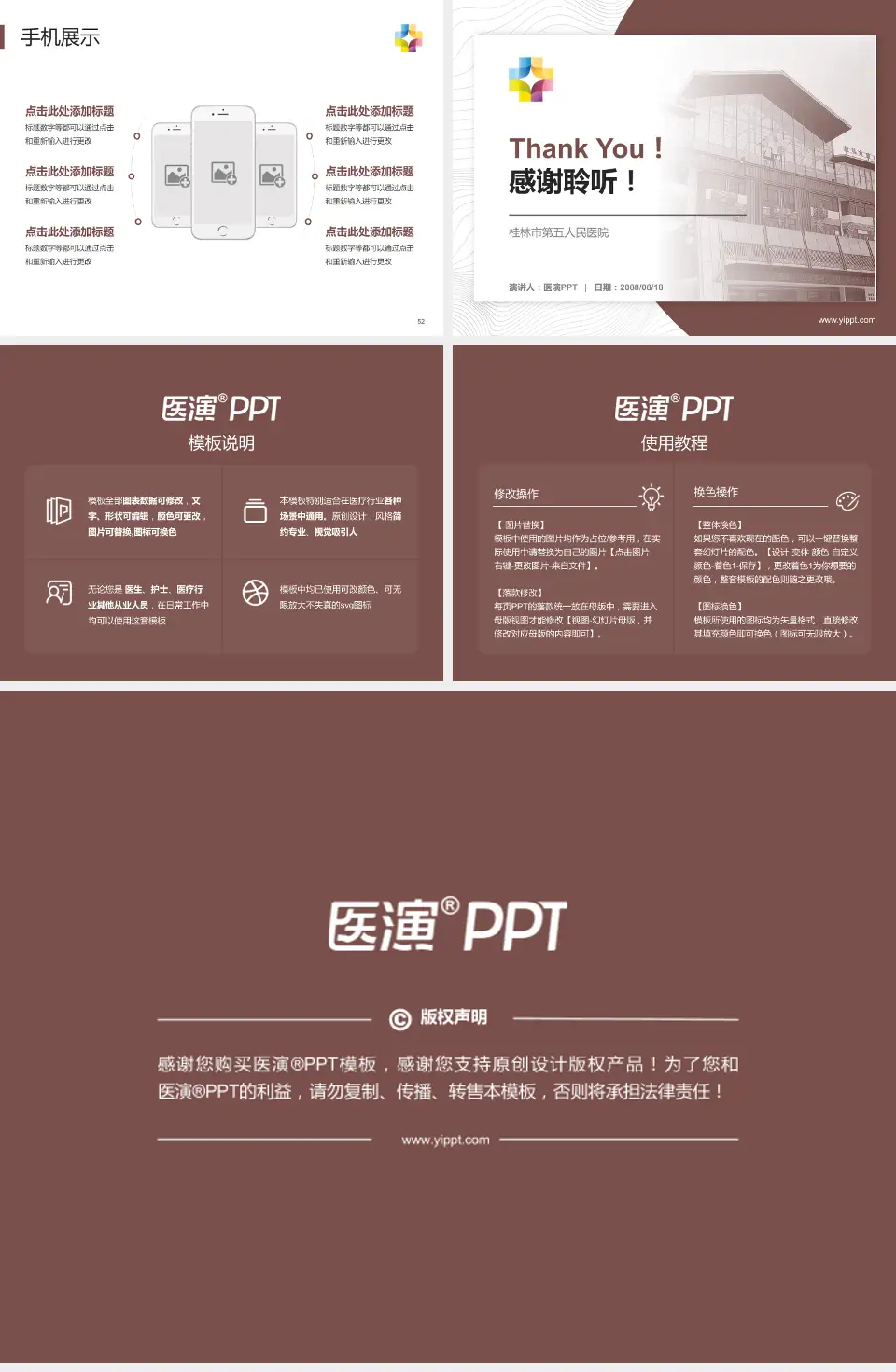 桂林市第五人民医院医院管理报告PPT模板4:3格式幻灯片预览图7