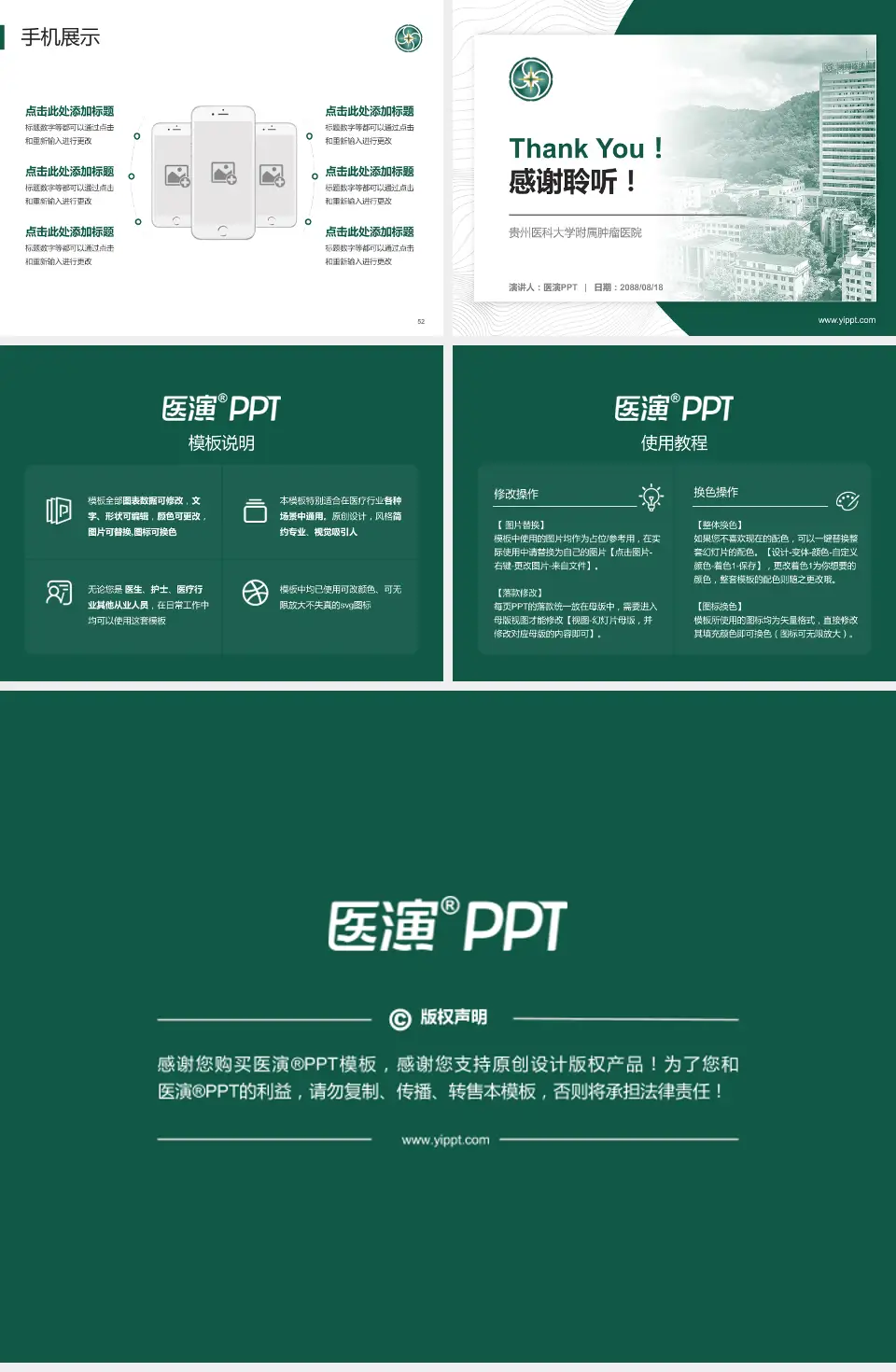 贵州医科大学附属肿瘤医院医院管理报告PPT模板4:3格式幻灯片预览图7