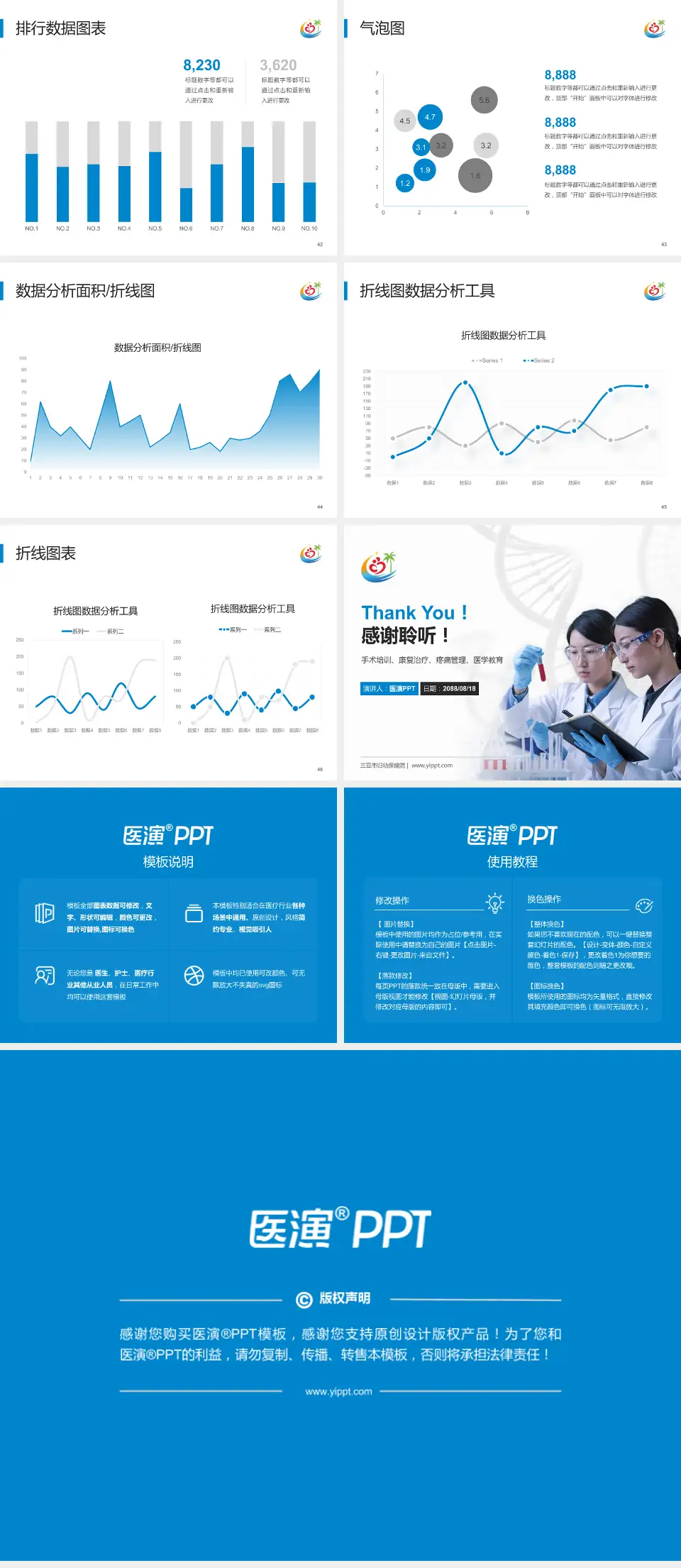 三亚市妇幼保健院科研成果展示PPT模板4:3格式幻灯片预览图6