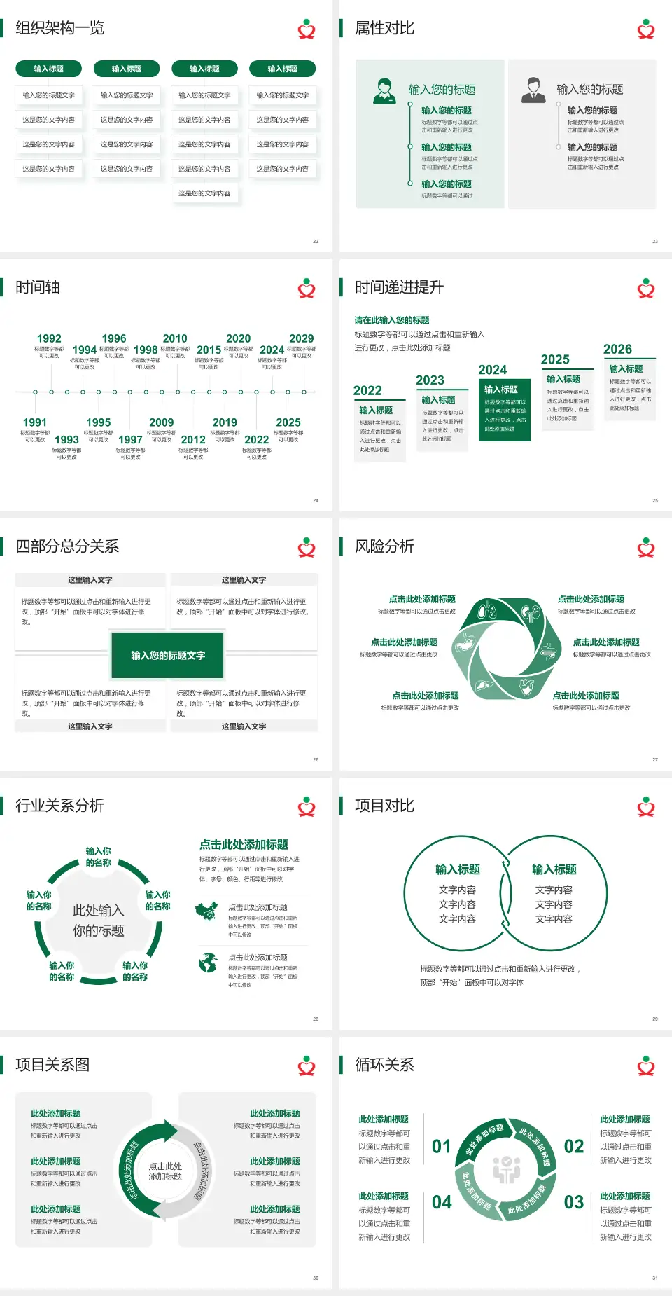 文昌市人民医院医疗行业比赛专用PPT模板4:3格式幻灯片预览图4