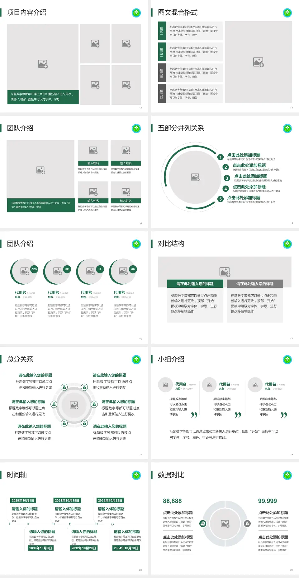 毕节市第一人民医院医疗知识普及PPT模板4:3格式幻灯片预览图3