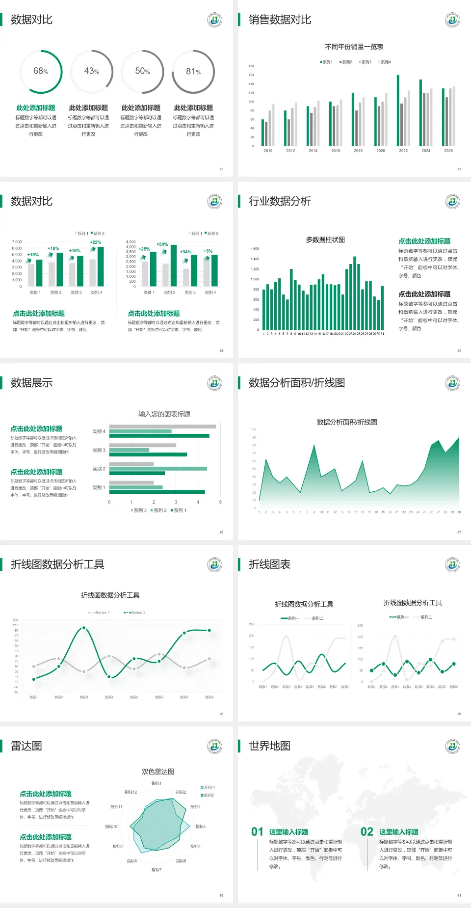 三亚中心医院会议与研讨会PPT模板4:3格式幻灯片预览图5