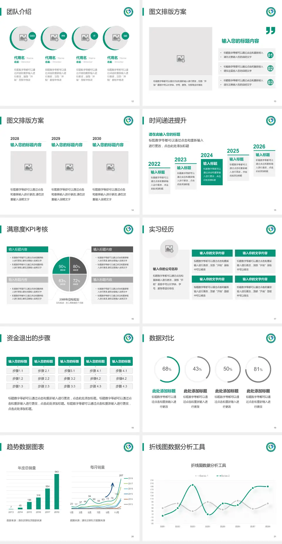 河池市第三人民医院培训与教育PPT模板4:3格式幻灯片预览图3