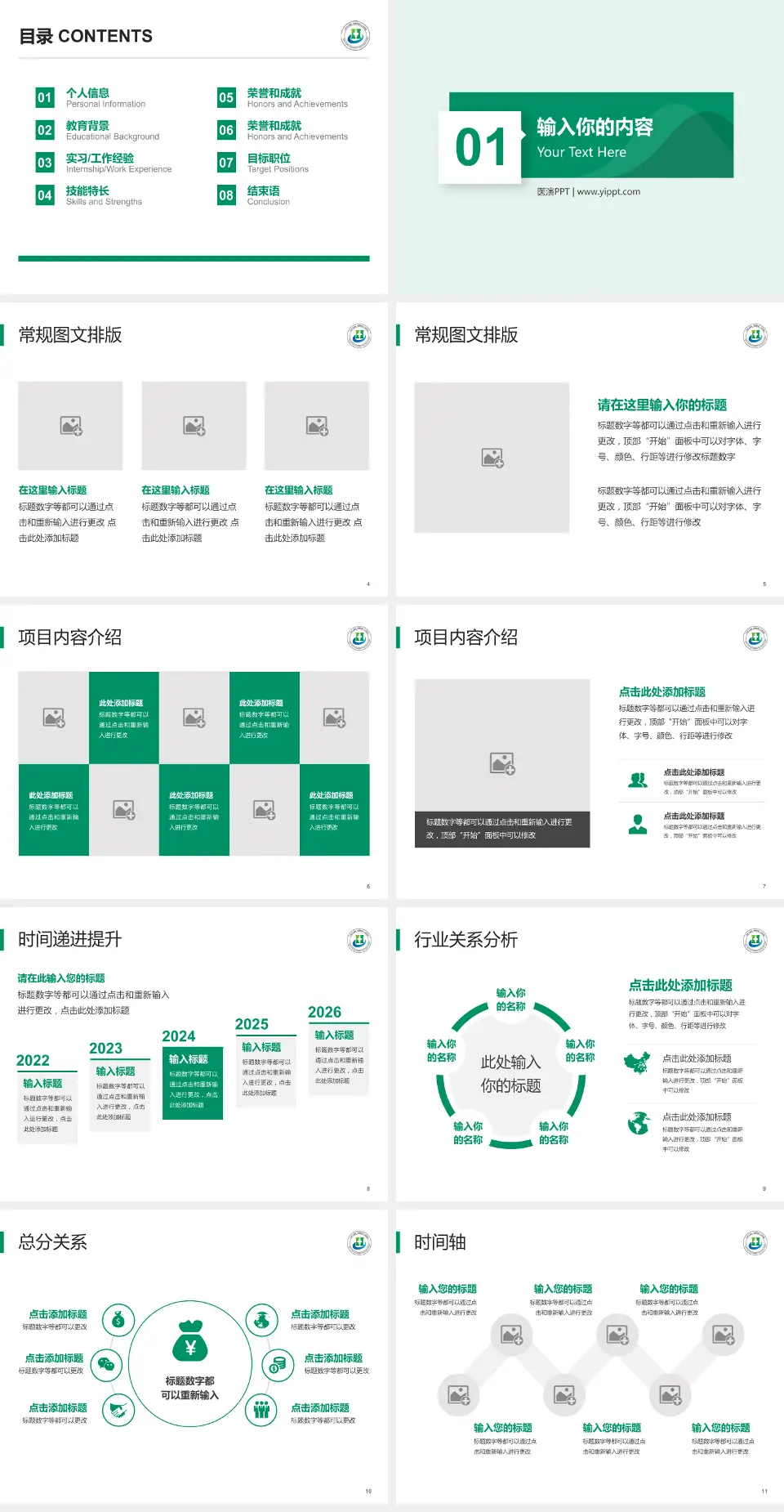三亚中心医院财务与预算报告PPT模板4:3格式幻灯片预览图2