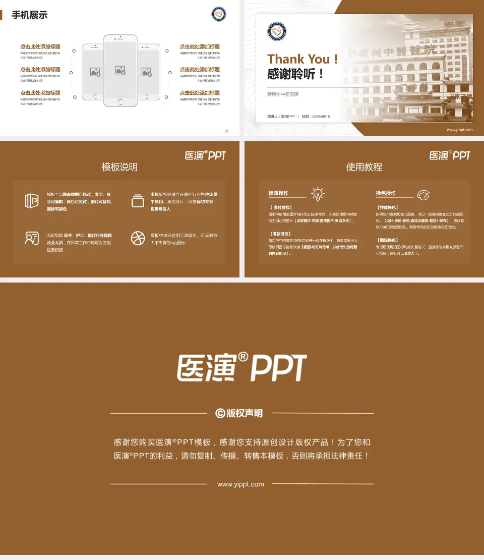 黔南州中医医院医院管理报告PPT模板16:9格式幻灯片预览图7