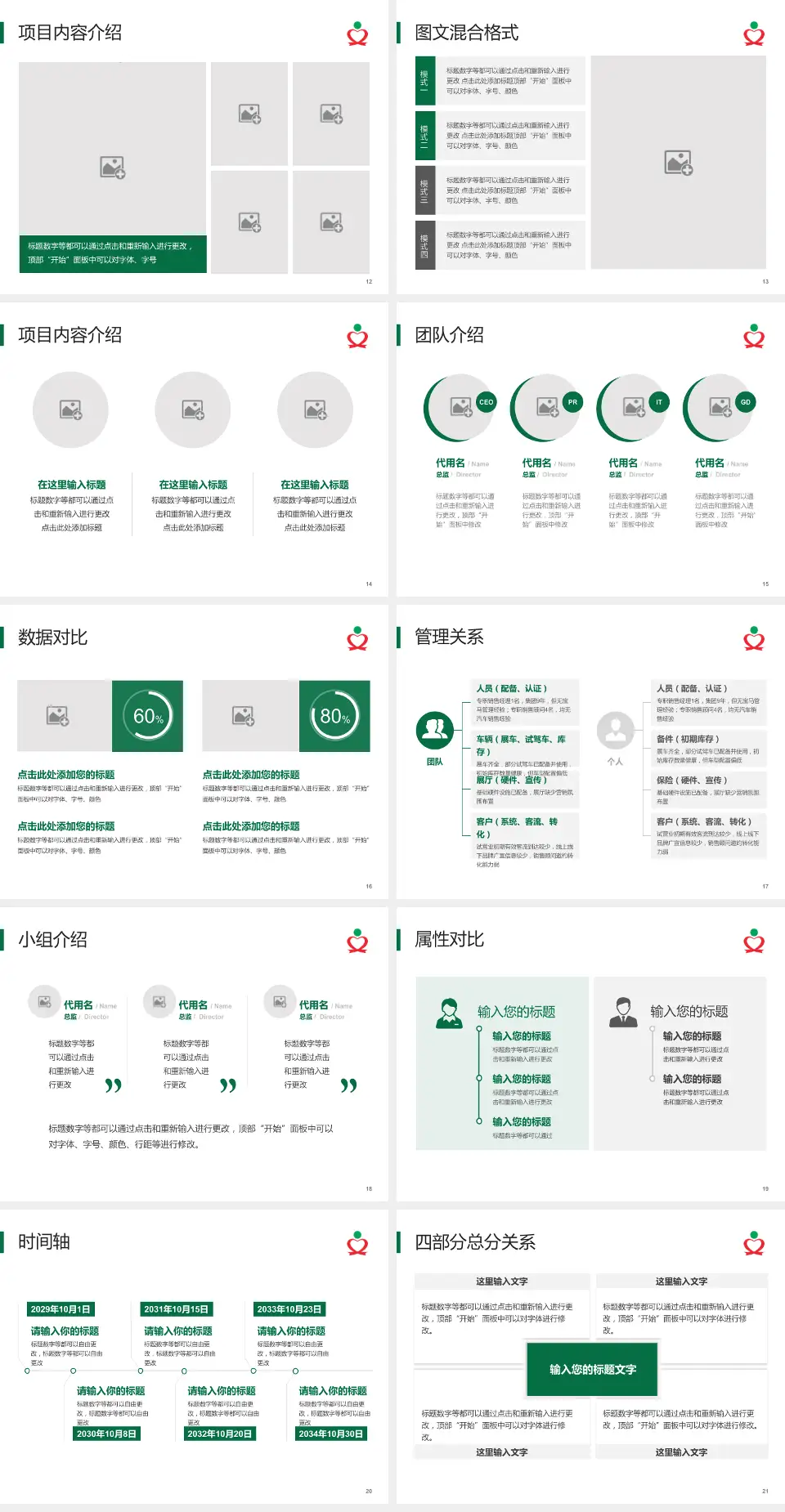 文昌市人民医院科室介绍与推广PPT模板4:3格式幻灯片预览图3