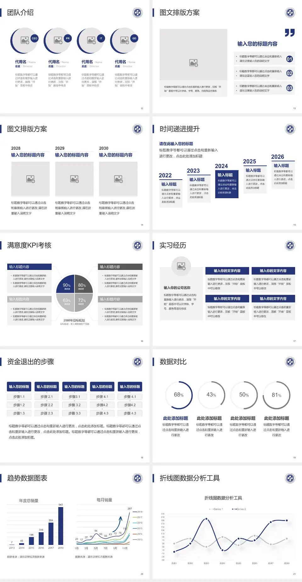 赤水市人民医院培训与教育PPT模板4:3格式幻灯片预览图3