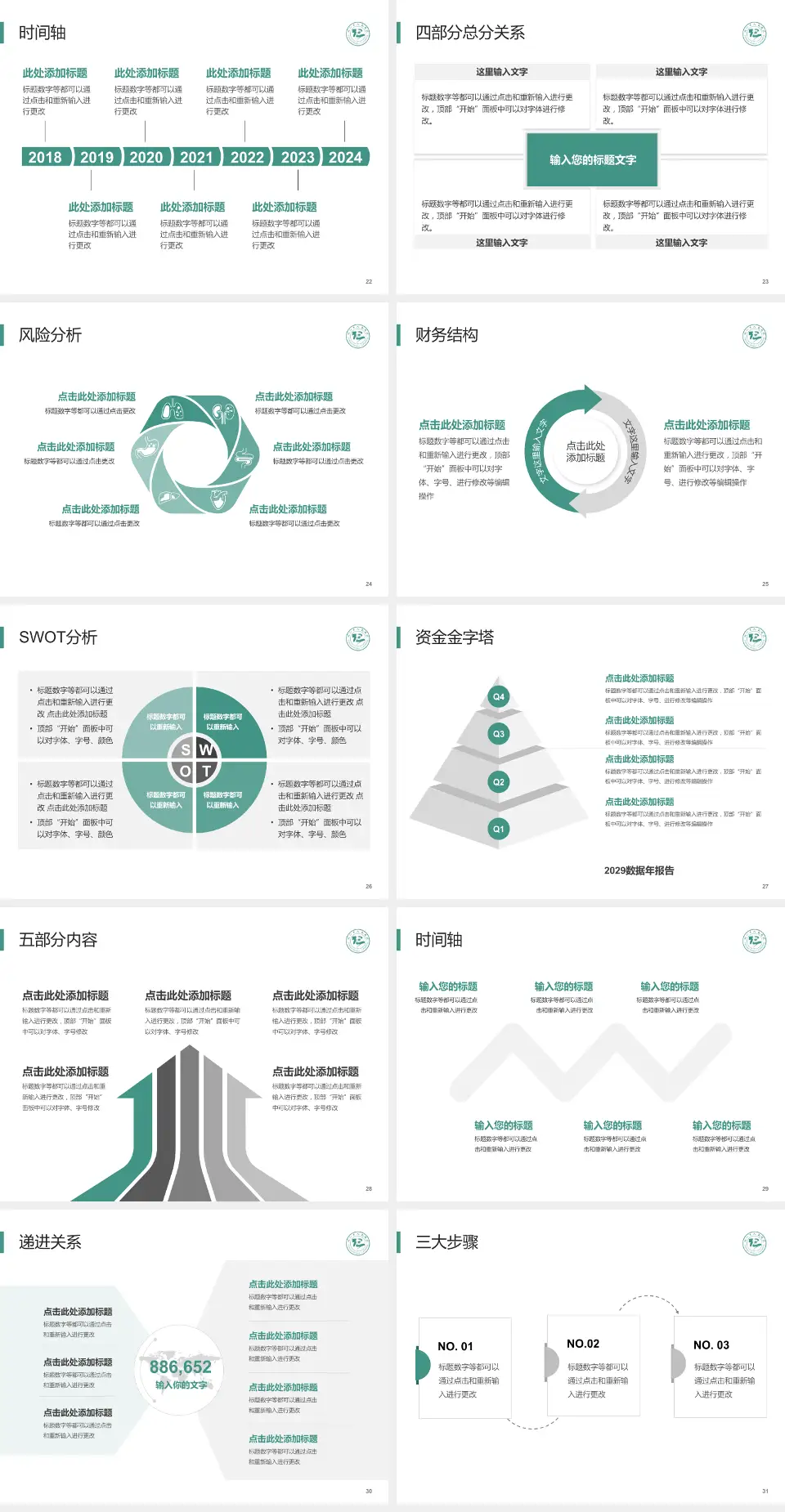 铜仁市人民医院患者教育与指导PPT模板4:3格式幻灯片预览图4