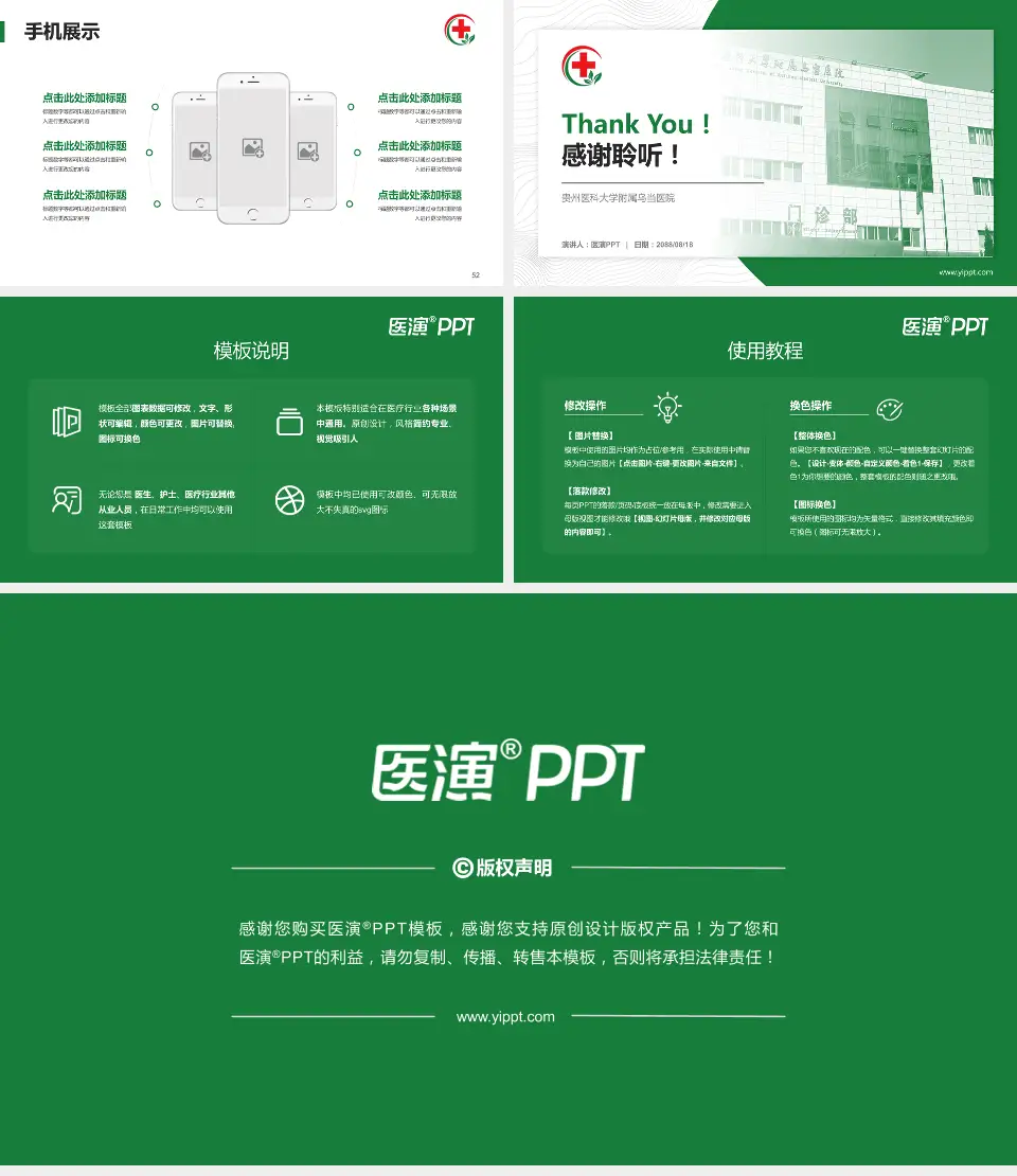 贵州医科大学附属乌当医院医院管理报告PPT模板16:9格式幻灯片预览图7
