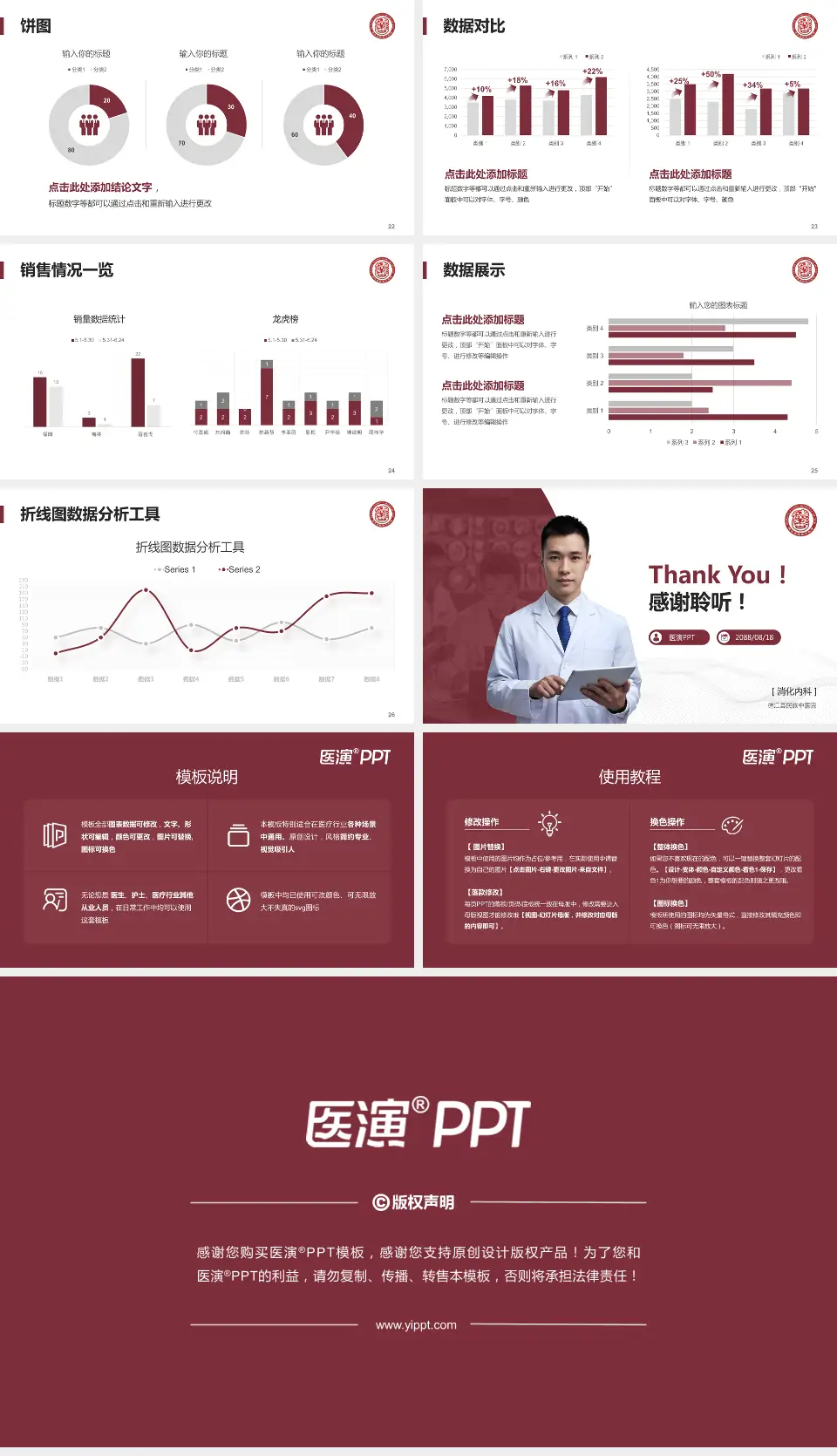 德江县民族中医院病例分享与讨论PPT模板16:9格式幻灯片预览图4