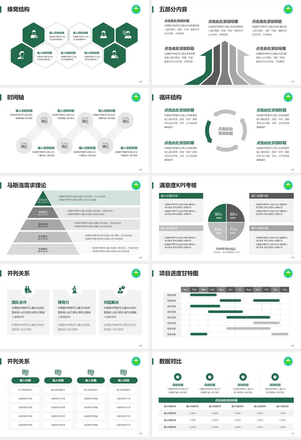毕节市第一人民医院医疗知识普及PPT模板16:9格式幻灯片预览图4
