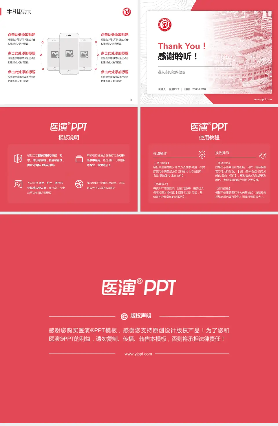 遵义市妇幼保健院医院管理报告PPT模板4:3格式幻灯片预览图7