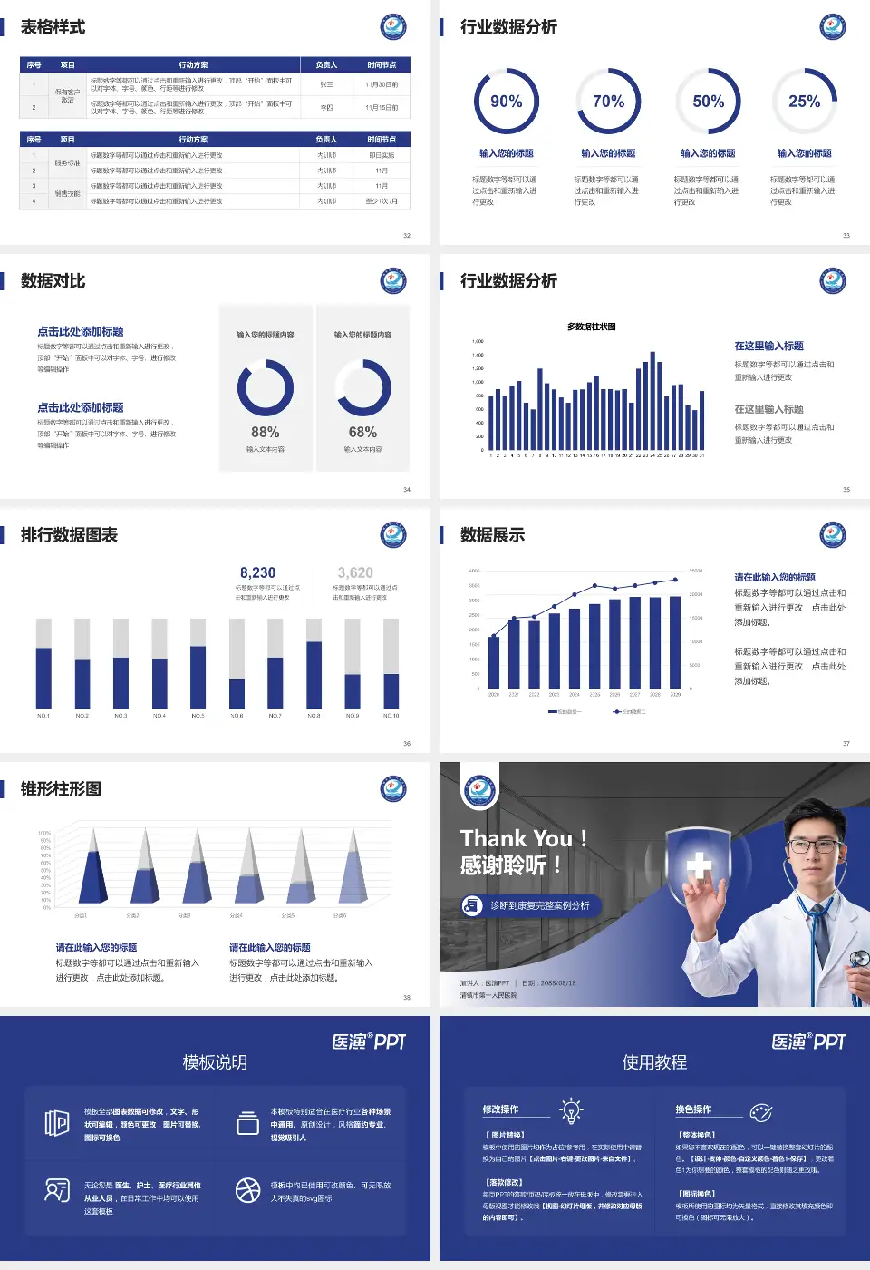 清镇市第一人民医院医疗知识普及PPT模板16:9格式幻灯片预览图5