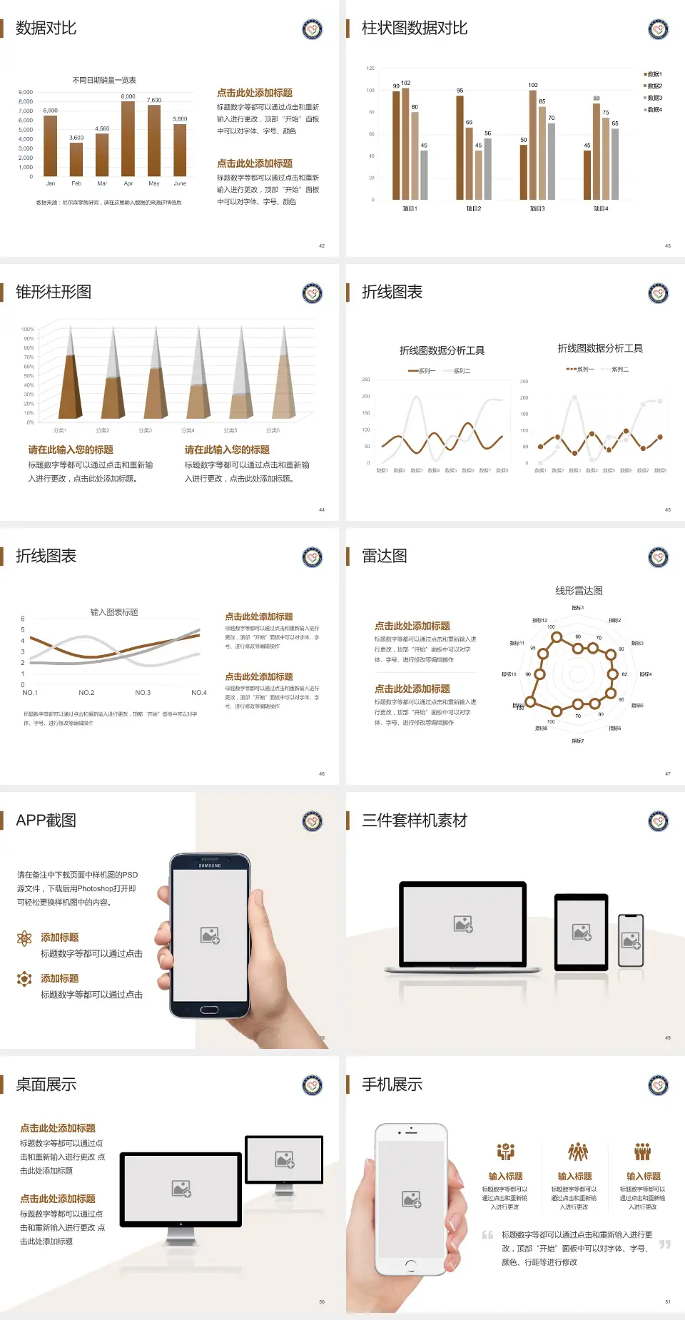 黔南州中医医院医院管理报告PPT模板4:3格式幻灯片预览图6