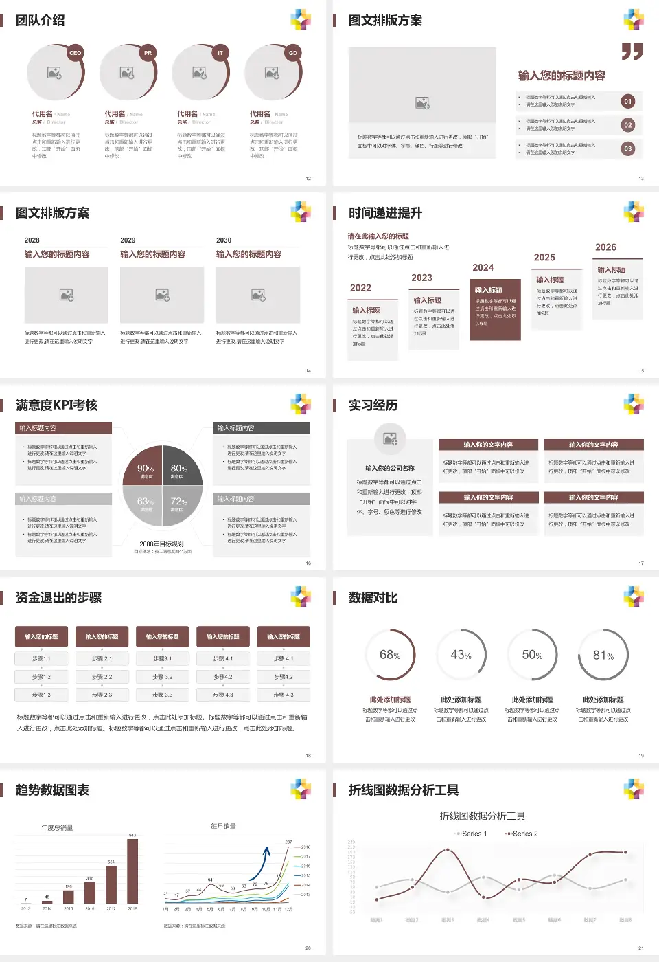 桂林市第五人民医院培训与教育PPT模板16:9格式幻灯片预览图3