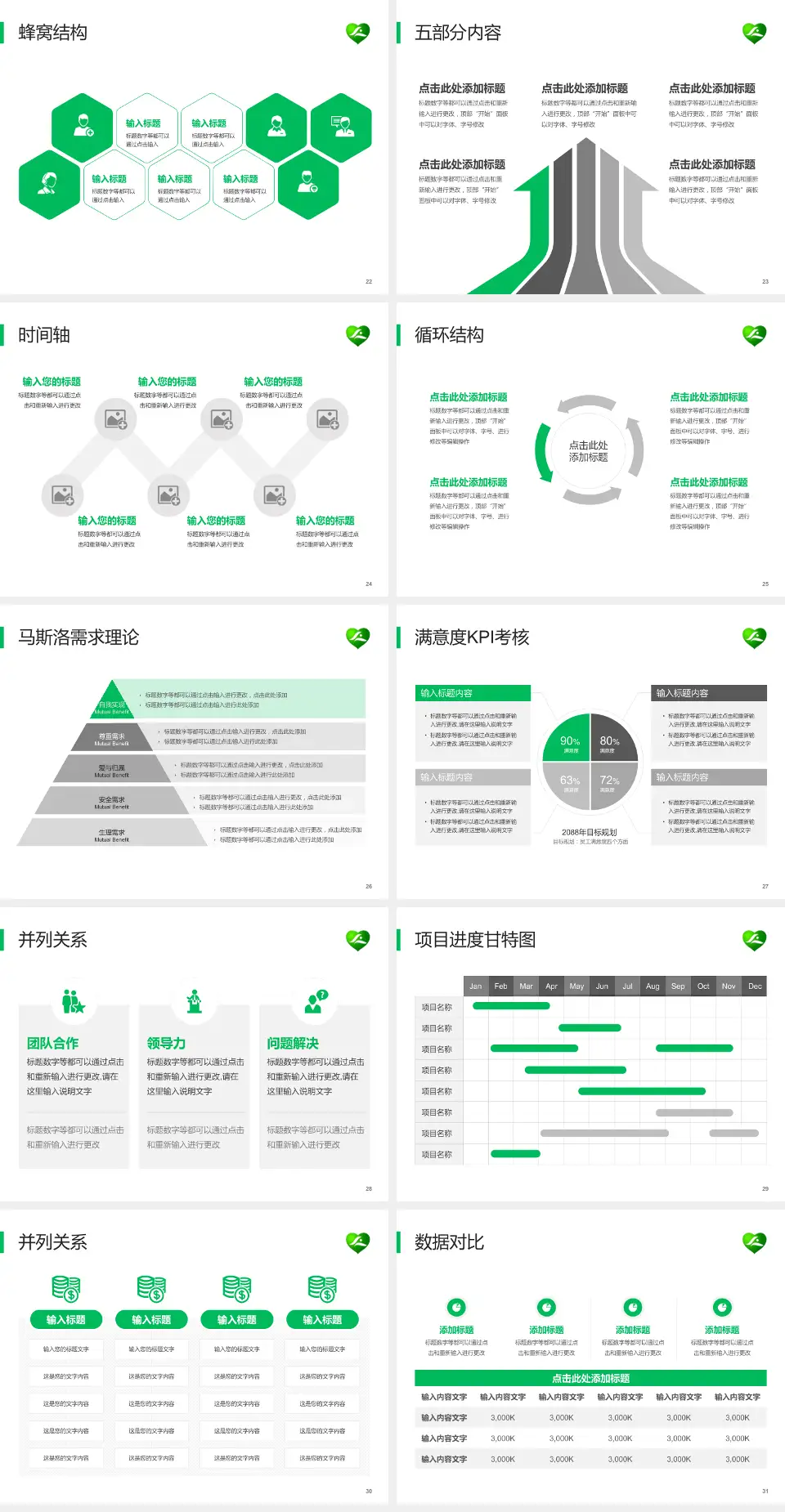 桂林市社会福利医院医疗知识普及PPT模板4:3格式幻灯片预览图4