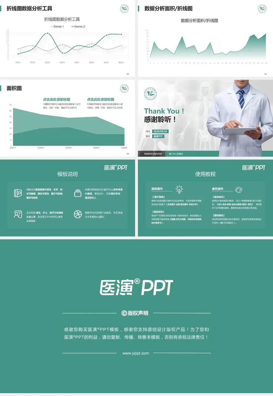 铜仁市人民医院患者教育与指导PPT模板16:9格式幻灯片预览图7