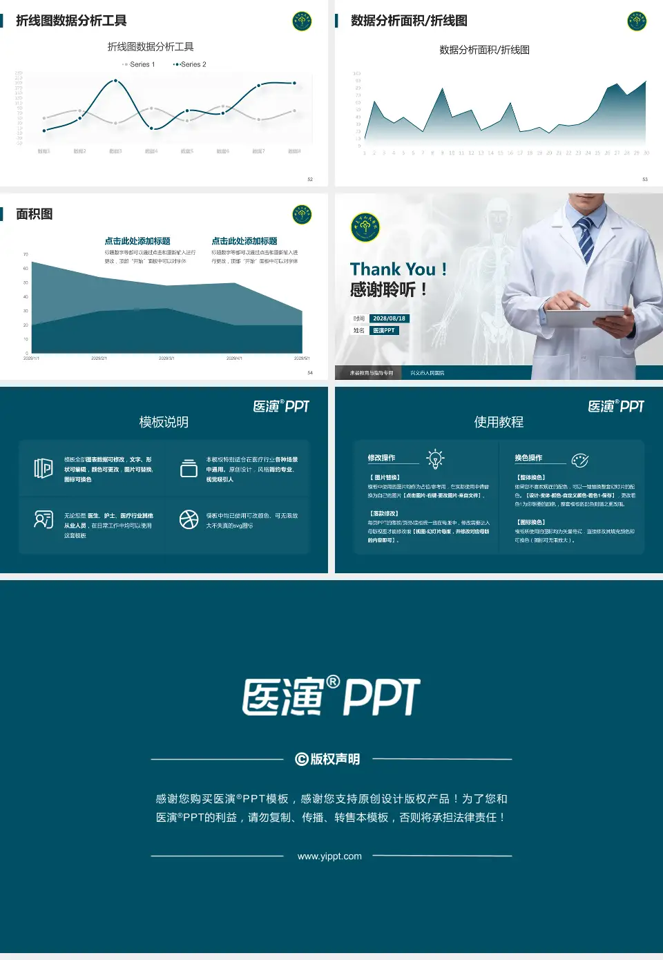 兴义市人民医院患者教育与指导PPT模板16:9格式幻灯片预览图7