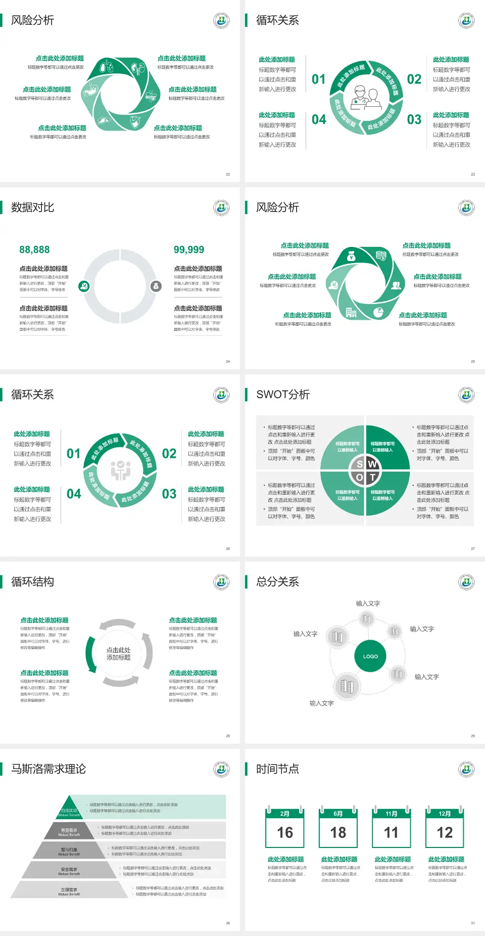 三亚中心医院科研成果展示PPT模板4:3格式幻灯片预览图4