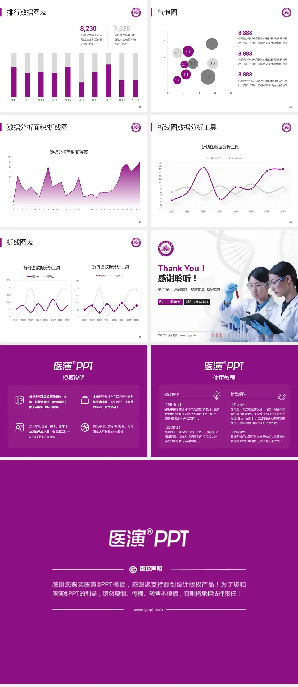 来宾市妇幼保健院科研成果展示PPT模板4:3格式幻灯片预览图6