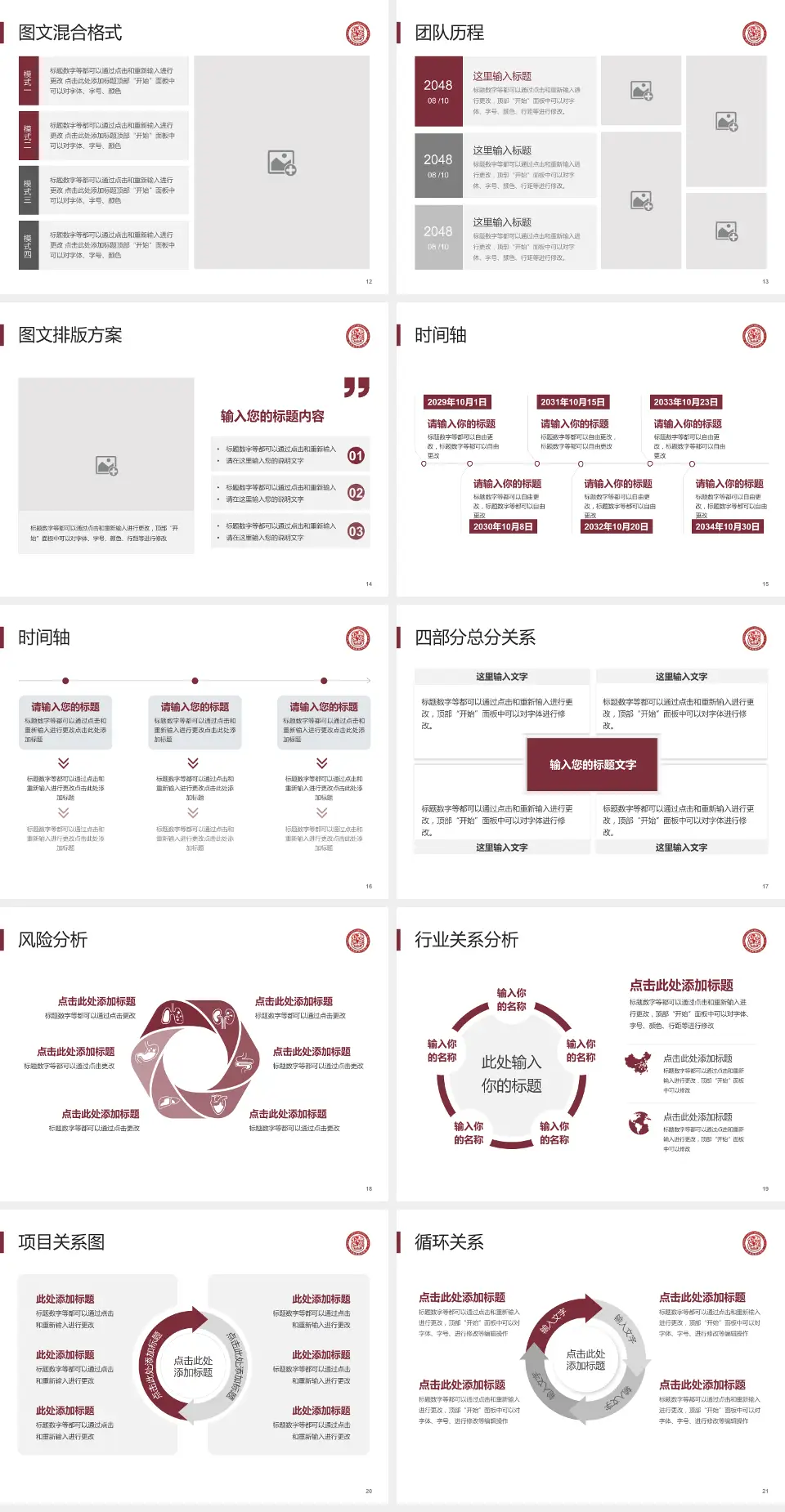 德江县民族中医院项目申请与汇报PPT模板4:3格式幻灯片预览图3