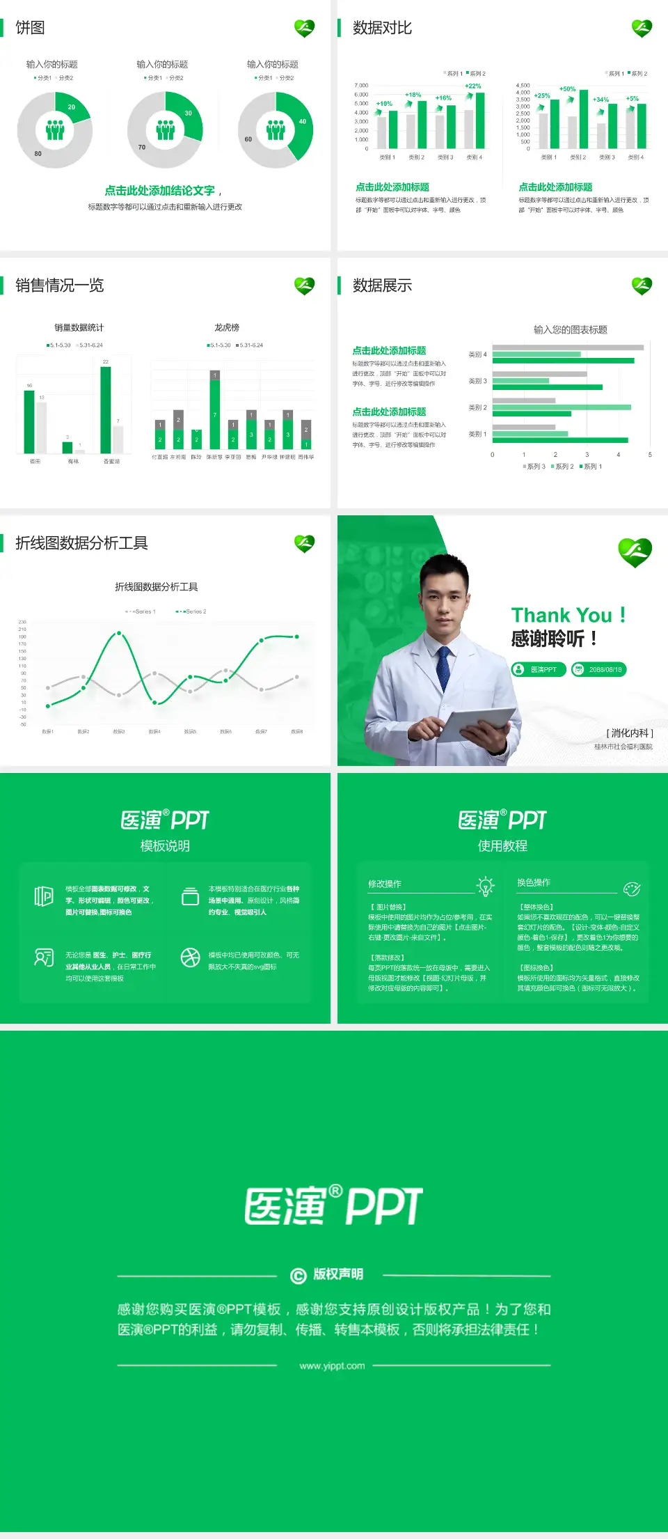 桂林市社会福利医院病例分享与讨论PPT模板4:3格式幻灯片预览图4