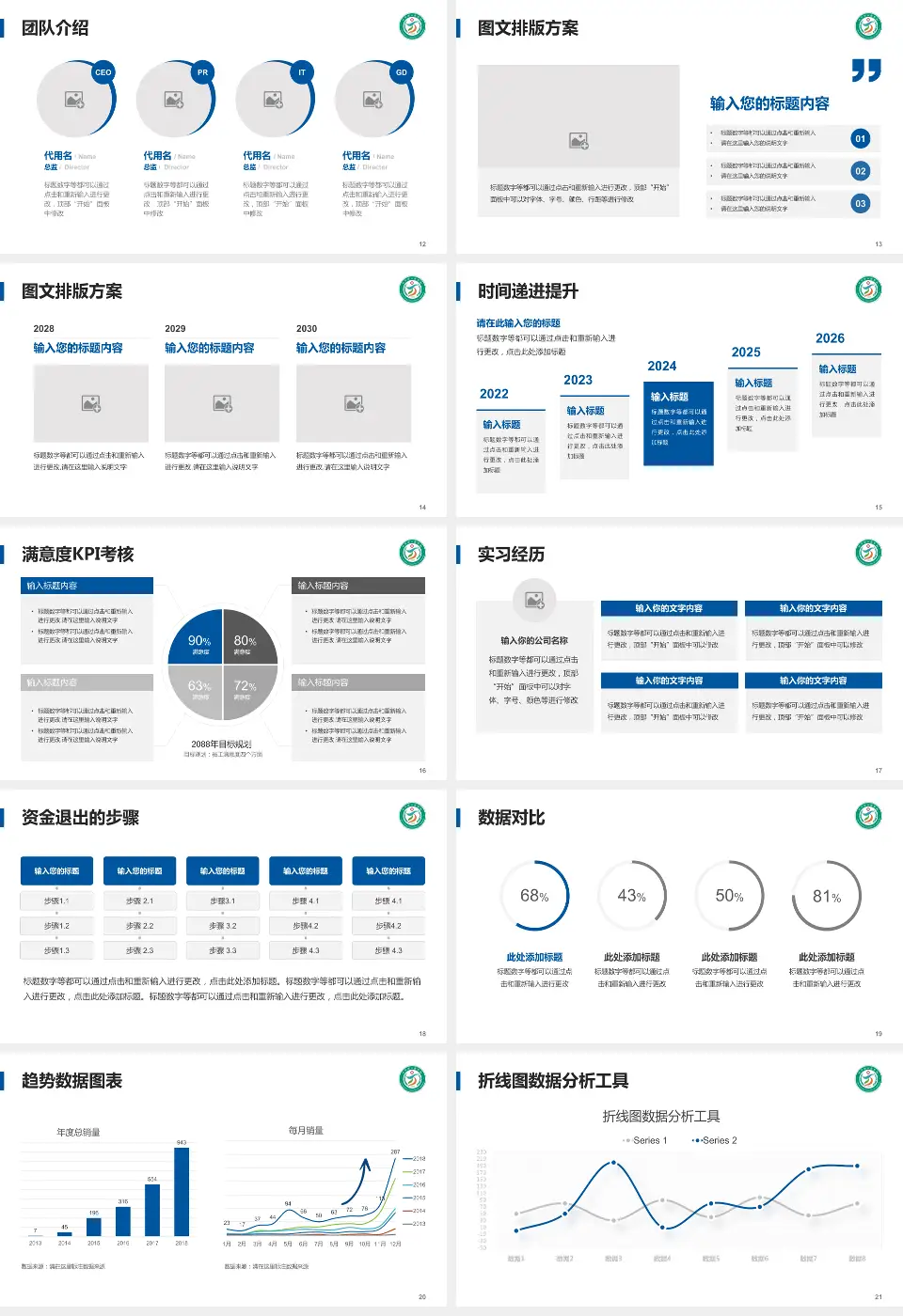 万宁市人民医院培训与教育PPT模板16:9格式幻灯片预览图3
