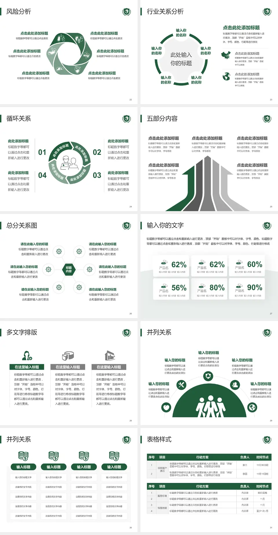 贵州医科大学附属医院科室介绍与推广PPT模板4:3格式幻灯片预览图4