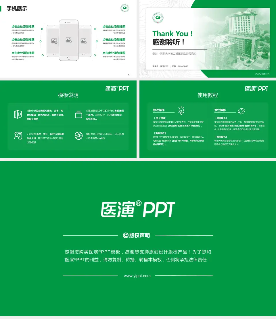贵州中医药大学第二附属医院红岩院区医院管理报告PPT模板16:9格式幻灯片预览图7